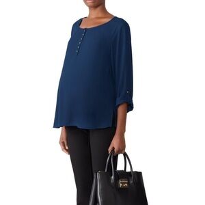 Amanda Uprichard Henley Maternity Top
